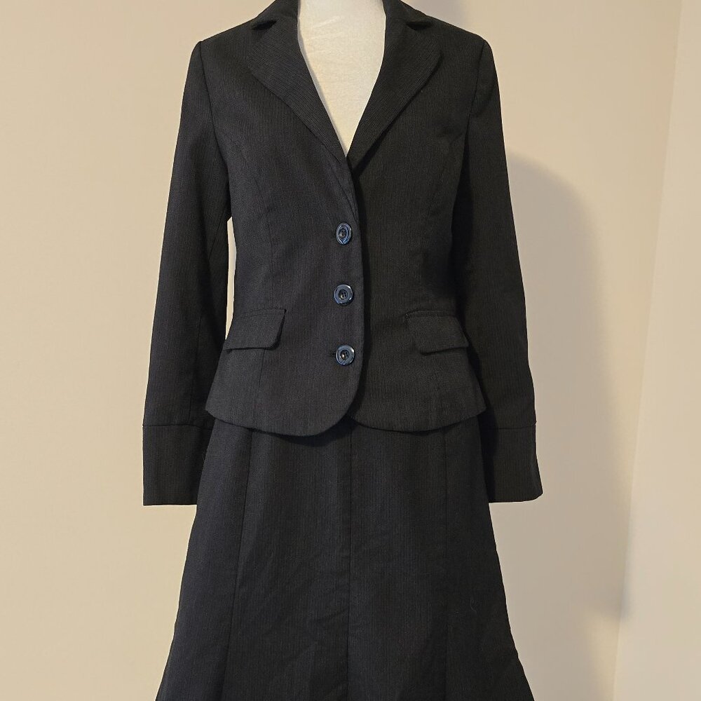 AGB Black Blazer and Pencil Skirt Suit